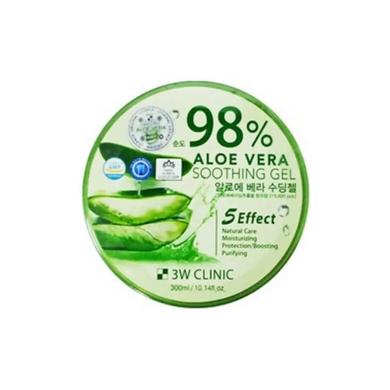 3W Clinic 98% Aloe Vera Soothing Gel (300ml)