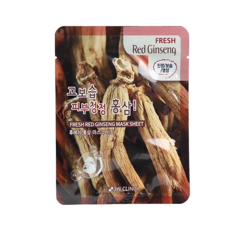 3W Clinic Fresh Red Ginseng Mask Sheet (23gm)