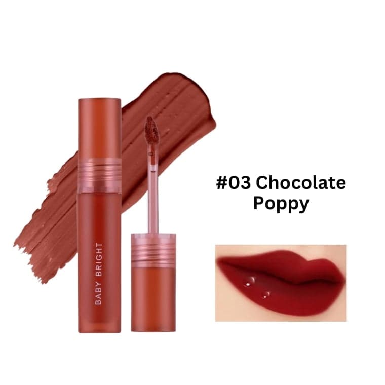 Baby Bright  Fixing Proof Liquid Lip #03 Chocolate Poppy (4gm)