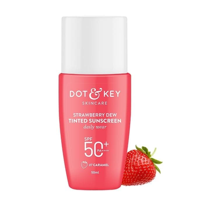 Dot & Key Strawberry Dew Tinted Sunscreen SPF 50+ PA++++ 07 Caramel (50ml)