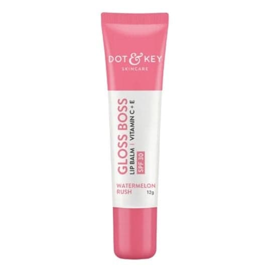 Dot and Key Gloss Boss Vitamin C + E Lip Balm with SPF 30 - Watermelon Rush (12gm)