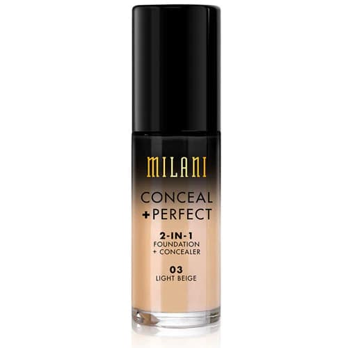 Milani Conceal+Perfect 2-In-1 Foundation+Concealer 03 Light Beige (30gm)