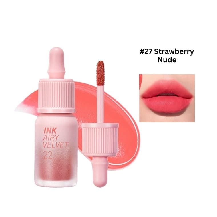 Peripera Ink Velvet Lip Tint #27 Strawberry Nude (4gm)