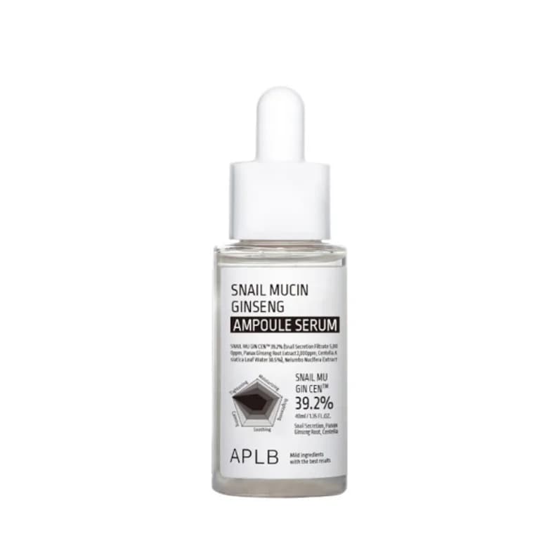 APLB Snail Mucin Ginseng Ampoule Serum (40ml)