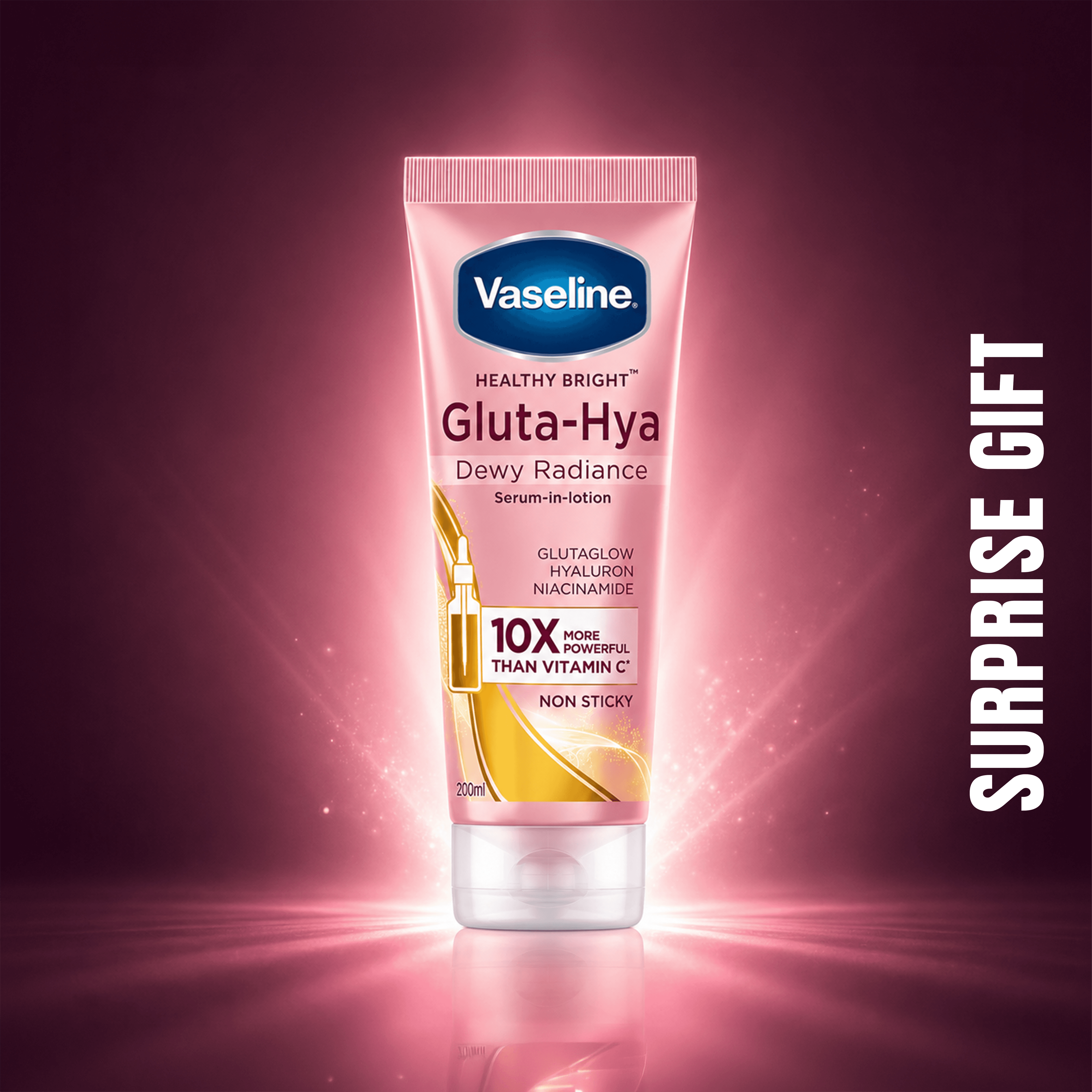 Vaseline Gluta Hya Dewy Radiance Serum in Lotion Bd Variant (200ml)