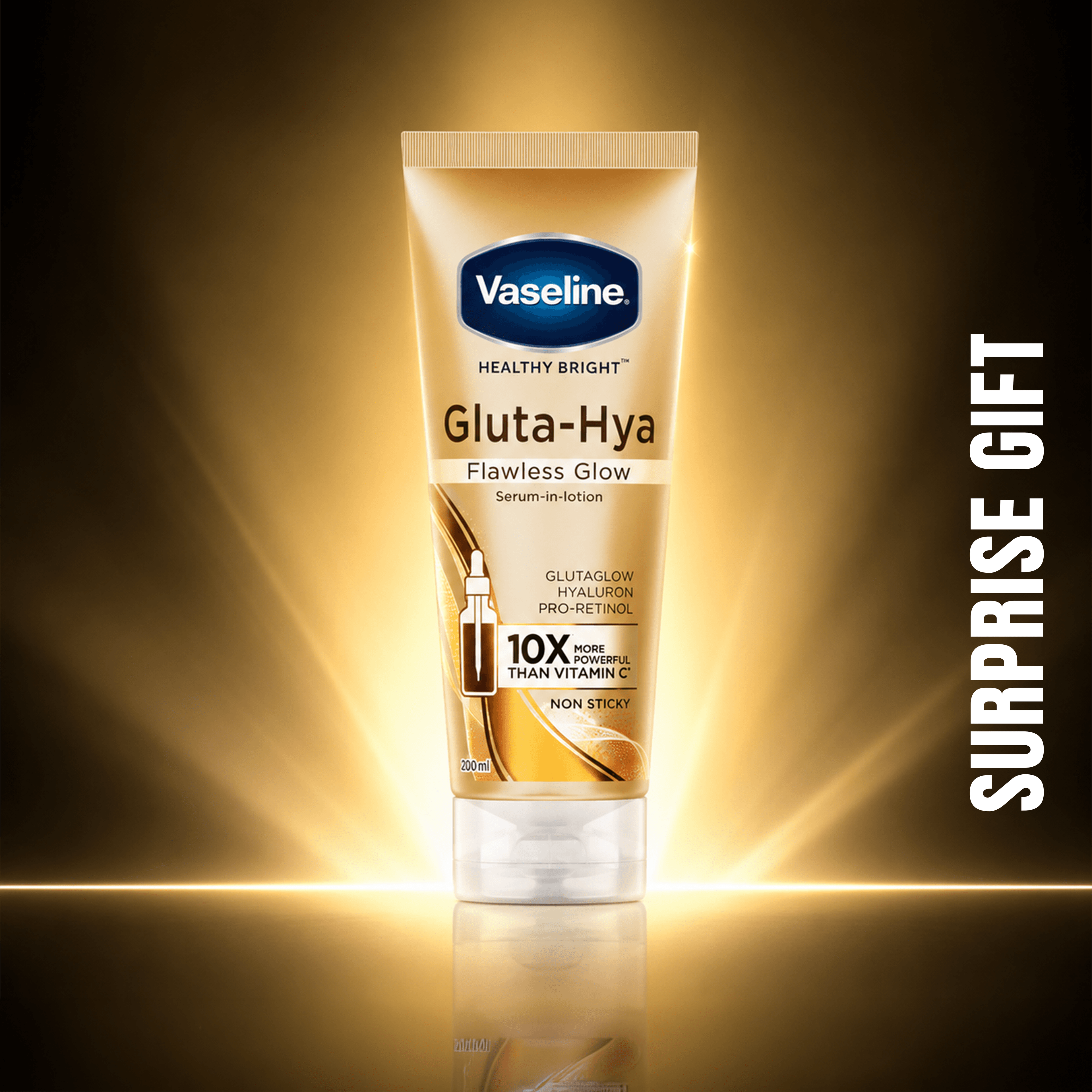 Vaseline Gluta Hya Flawless Glow Serum in Lotion (200ml)
