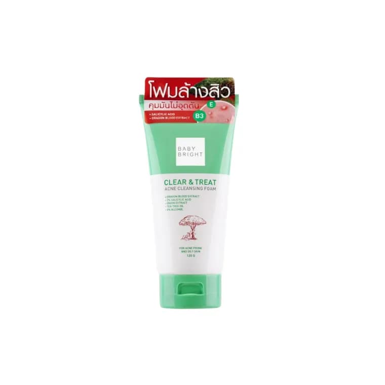 Baby Bright Clear & Treat Acne Cleansing Foam (120gm)