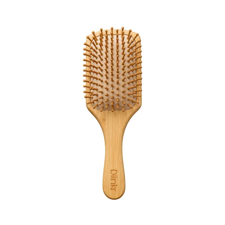 Blink Bamboo Wooden Large Square Plate Hair Brush