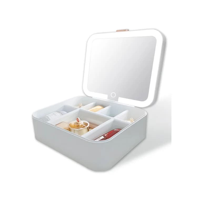 Blink Cosmetic Box with Led Mirror #White
