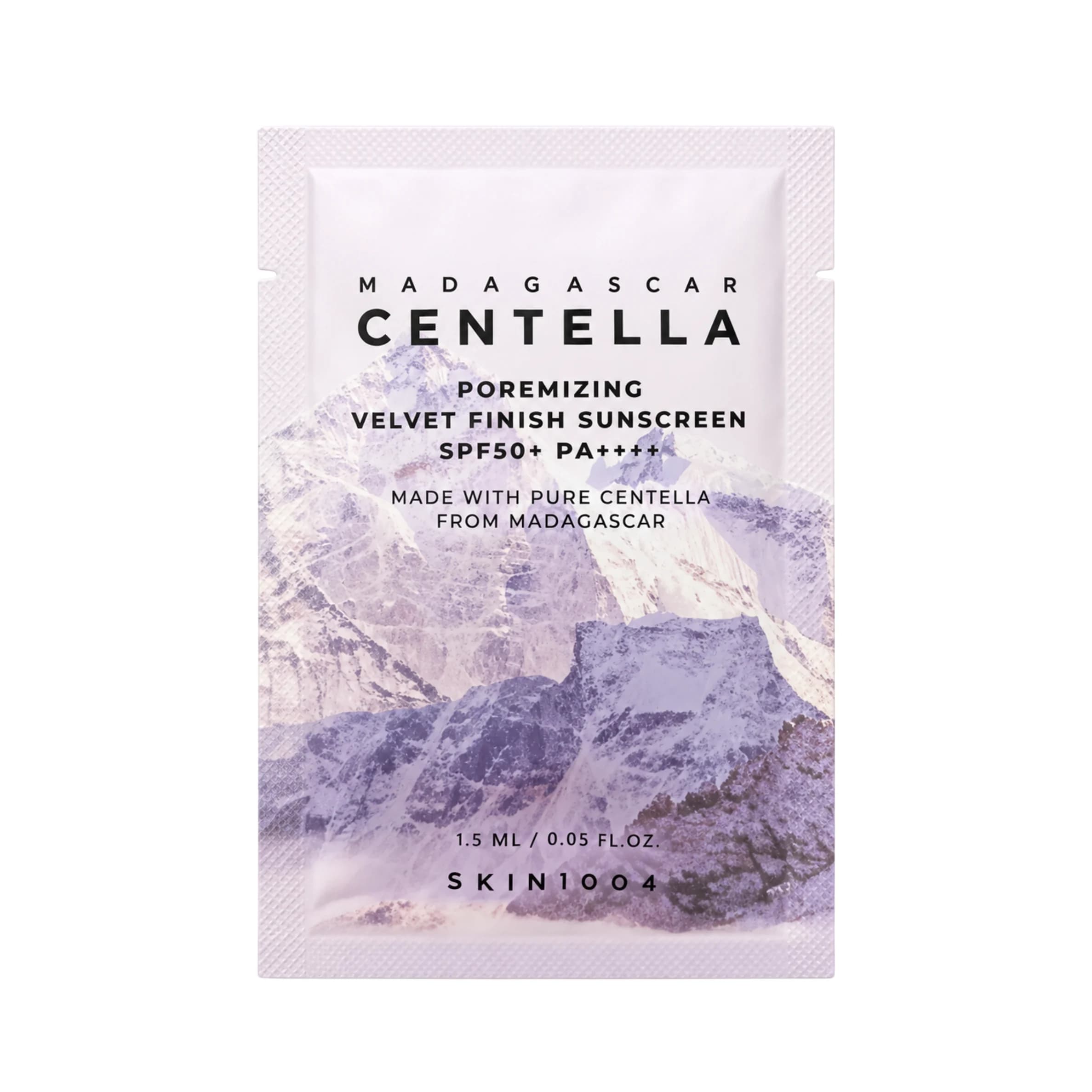 SKIN1004 Madagascar Centella Poremizing Velvet Finish Sunscreen SPF50+ PA++++ (1.5ml)