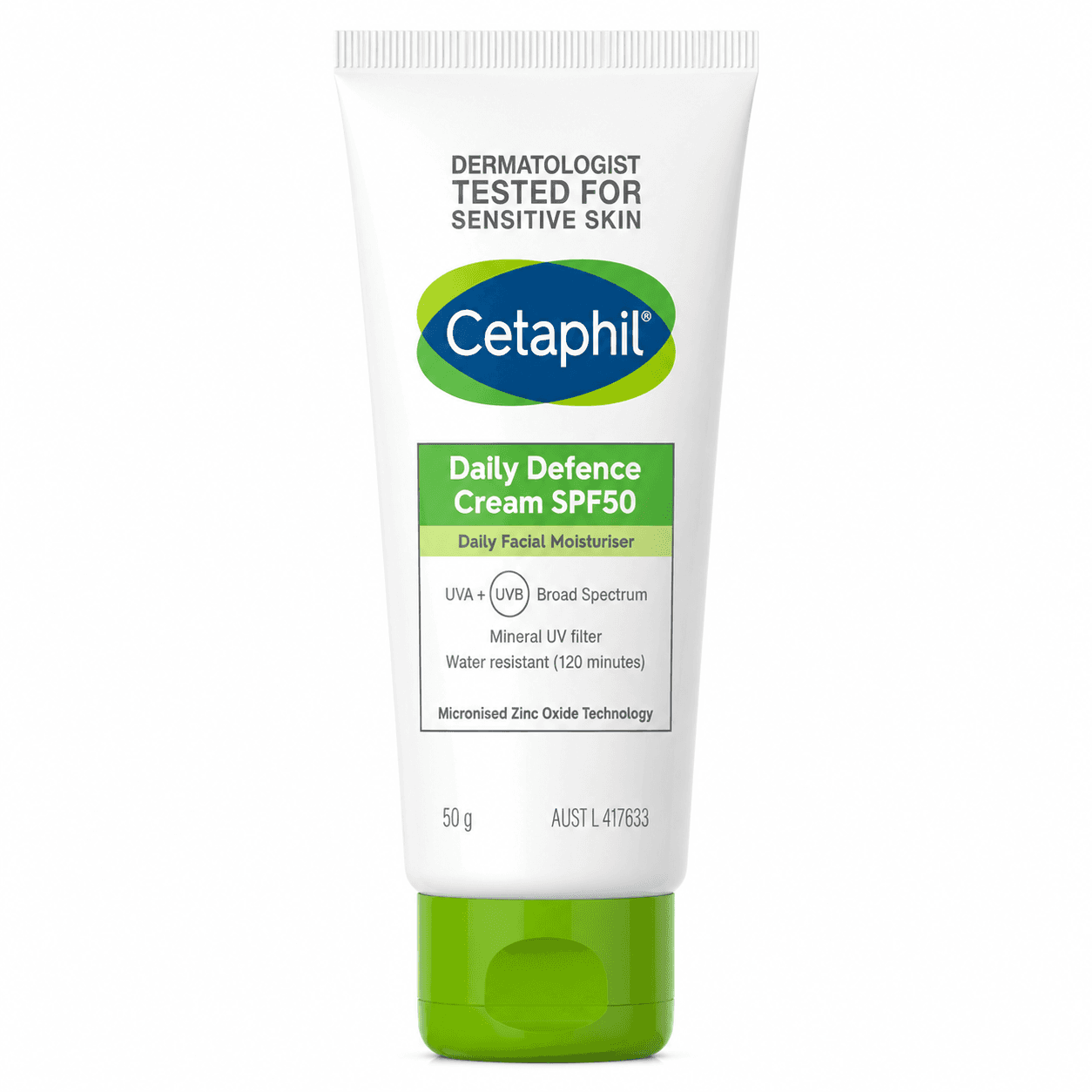 Cetaphil Daily Defence Cream SPF 50+ Daily Facial Moisturizer (50gm)