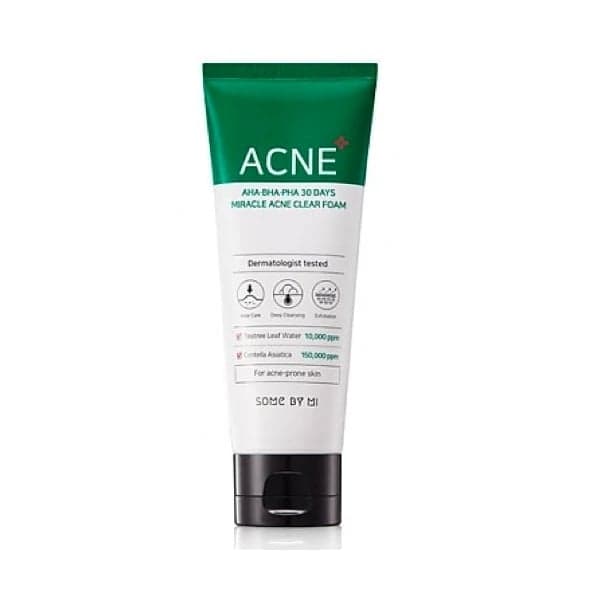 Some By Mi  aha, Bha, Pha 30 Days Miracle Acne Clear Foam (100ml)