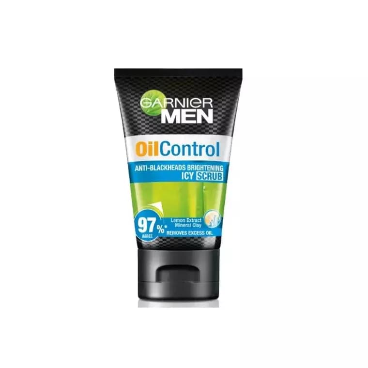 Garnier Men Oil Control Anti-Blackheads Brightening Icy Scrub (100ml)
