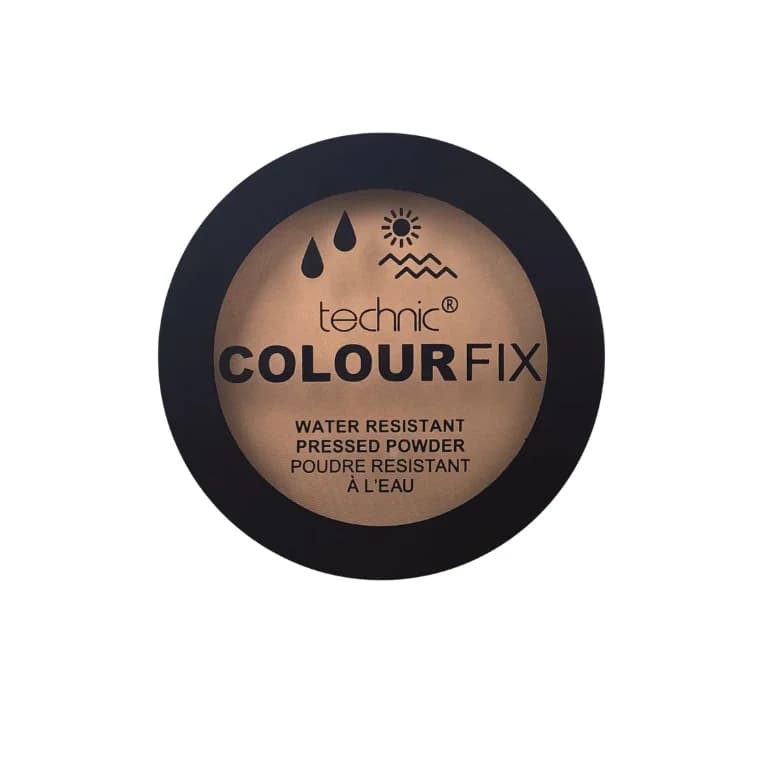 Technic Colour Fix Water Resistant Pressed Powder #Hazelnut (10gm)