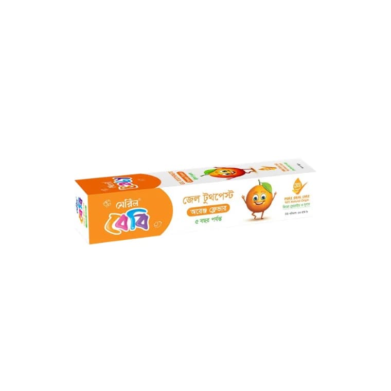 Meril Baby Gel Toothpaste Orange (45gm)