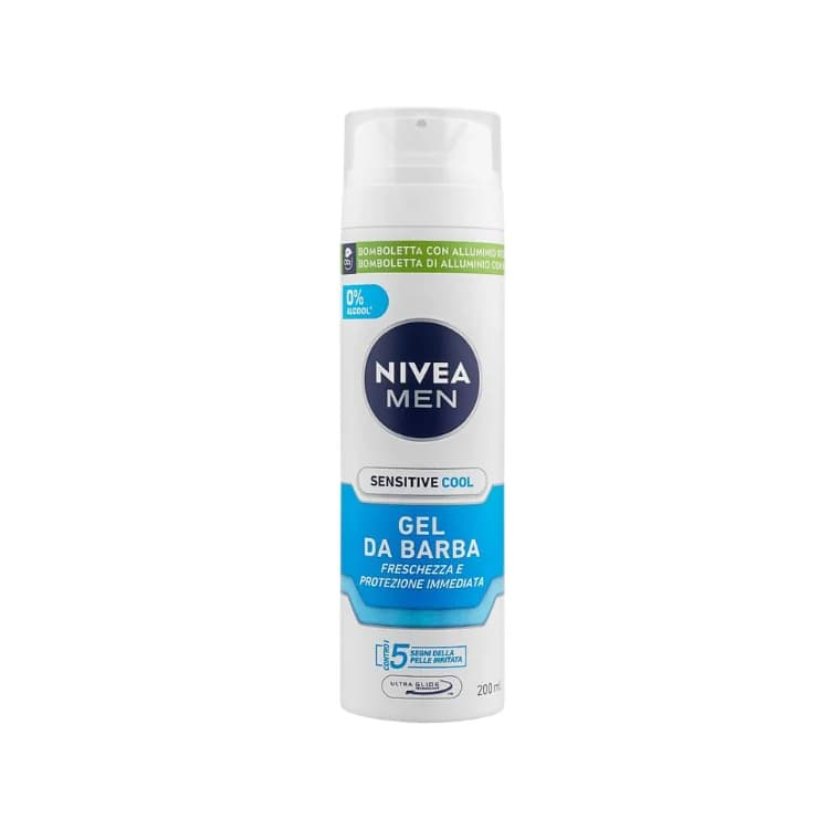 Nivea Men Sensitive Cool Gel da Barba Shaving Gel (200ml)