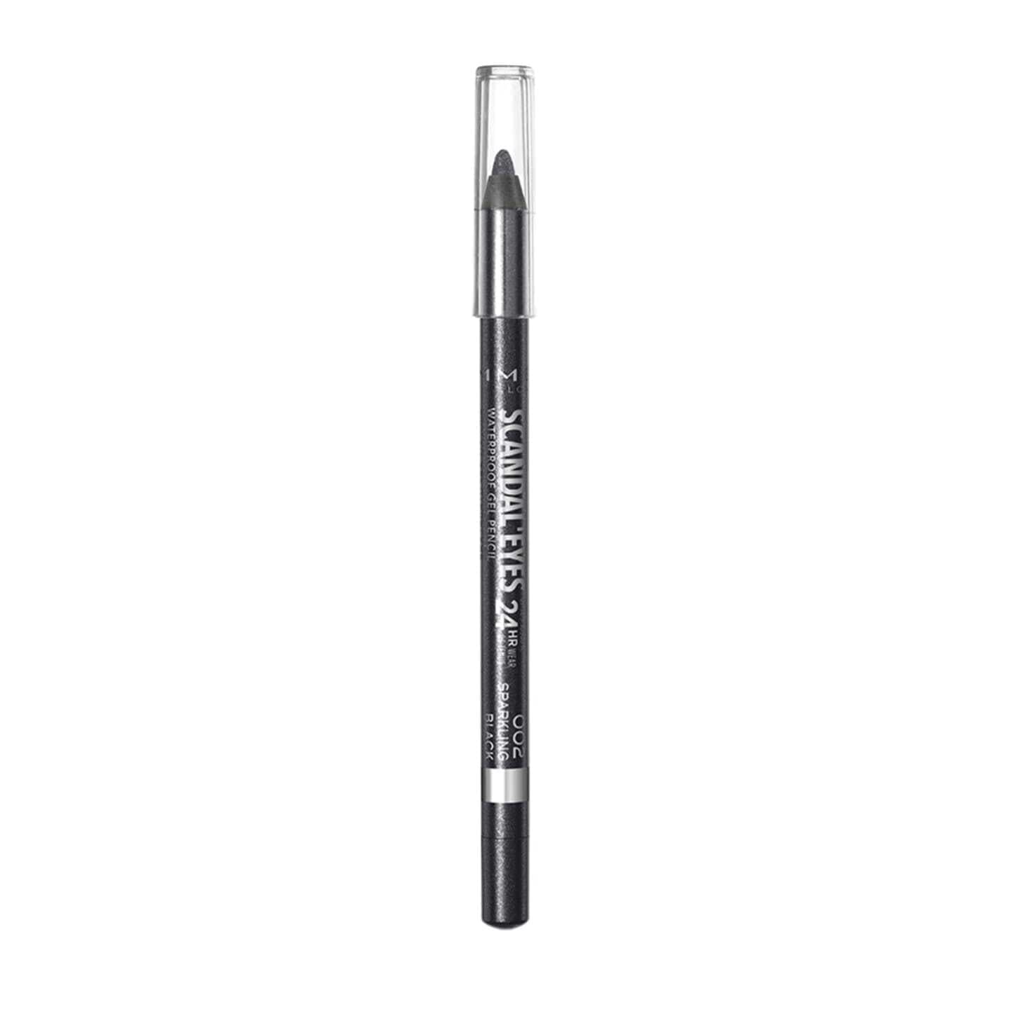 Rimmel Scandaleyes Waterproof Gel Pencil - Sparkling Black 002 (1.3 gm)