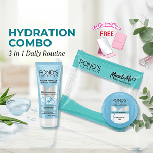 Pond's Miracle Me Hydration Combo with Pocket Mirror (100g +100ml)