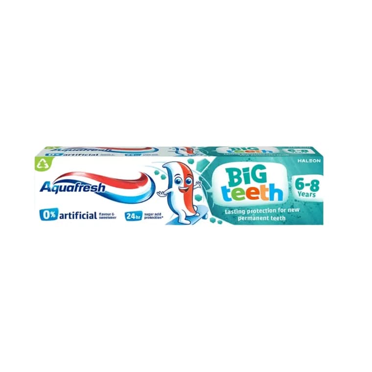 Aquafresh Big Teeth Toothpaste For Children Aged 6-8 Years (75ml)
