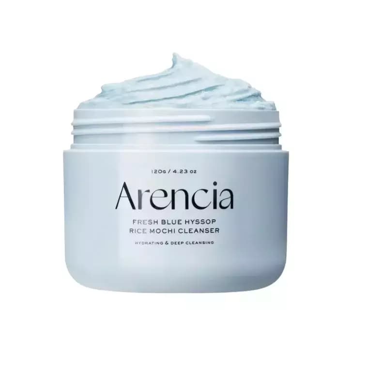 Arencia Fresh Blue Hyssop Rice Mochi Cleanser (120gm)