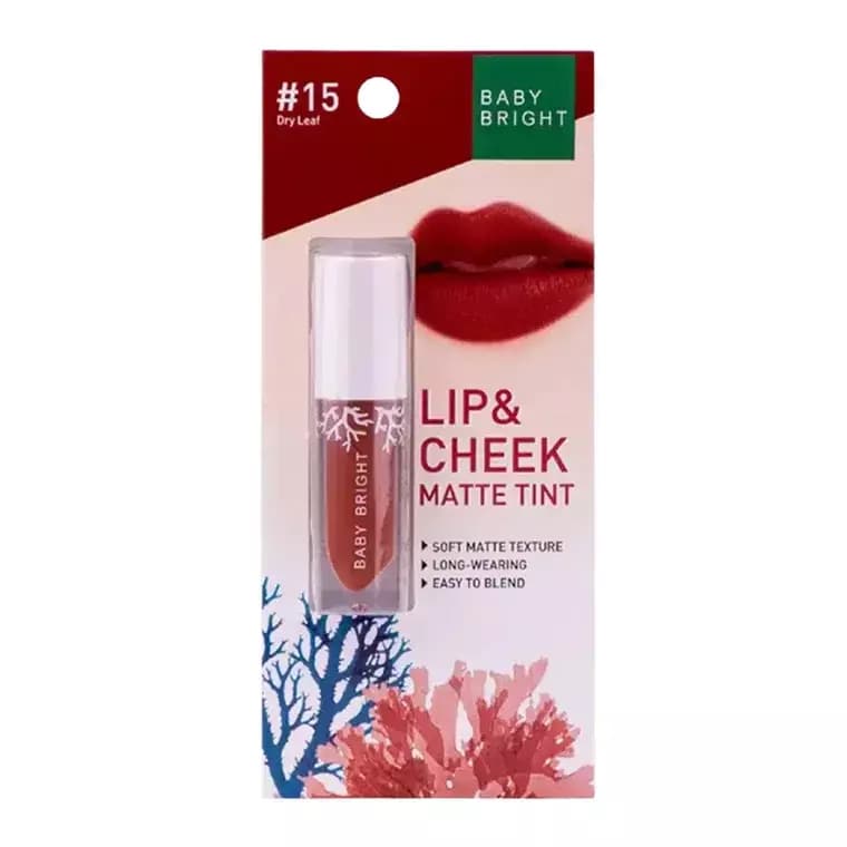 Baby Bright Lip & Cheek Matte Tint #15 Dry Leaf (2.4gm)