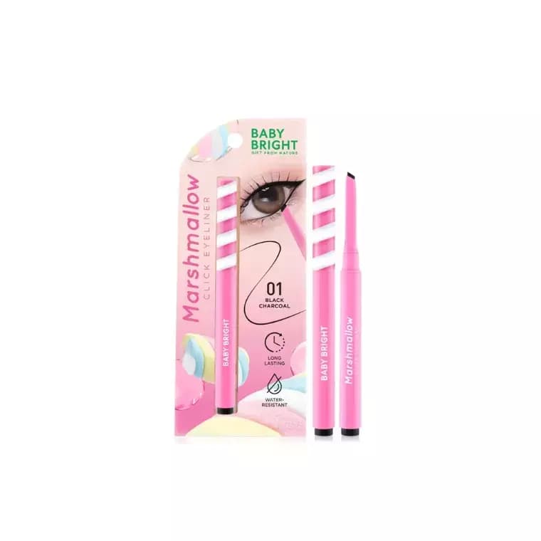 Baby Bright Marshmallow Click Eyeliner #01 Black Charcoal (0.10gm)