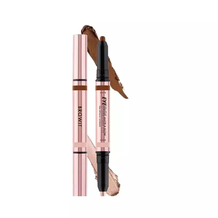 Browit Eyedol Matte And Glow Shadow Stick #06 Metallic Espresso (0.5gm +0.5gm)