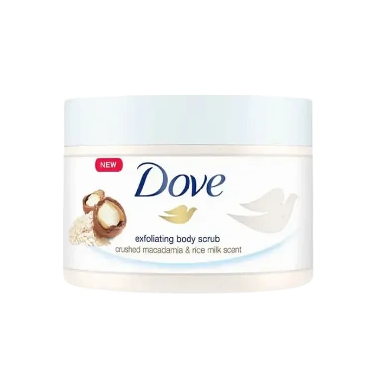 Dove Ground Macadamia Body Scrub (225ml)