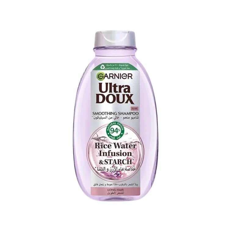 Garnier Ultra Doux Smoothing Rice Water Infusion & Starch Shampoo (400ml)
