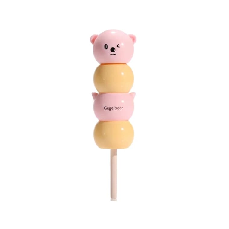 Gege Bear Tanghulu Velvet Bear Milk Cream Lip Mud Lipstick #02 Caramel (3gm)