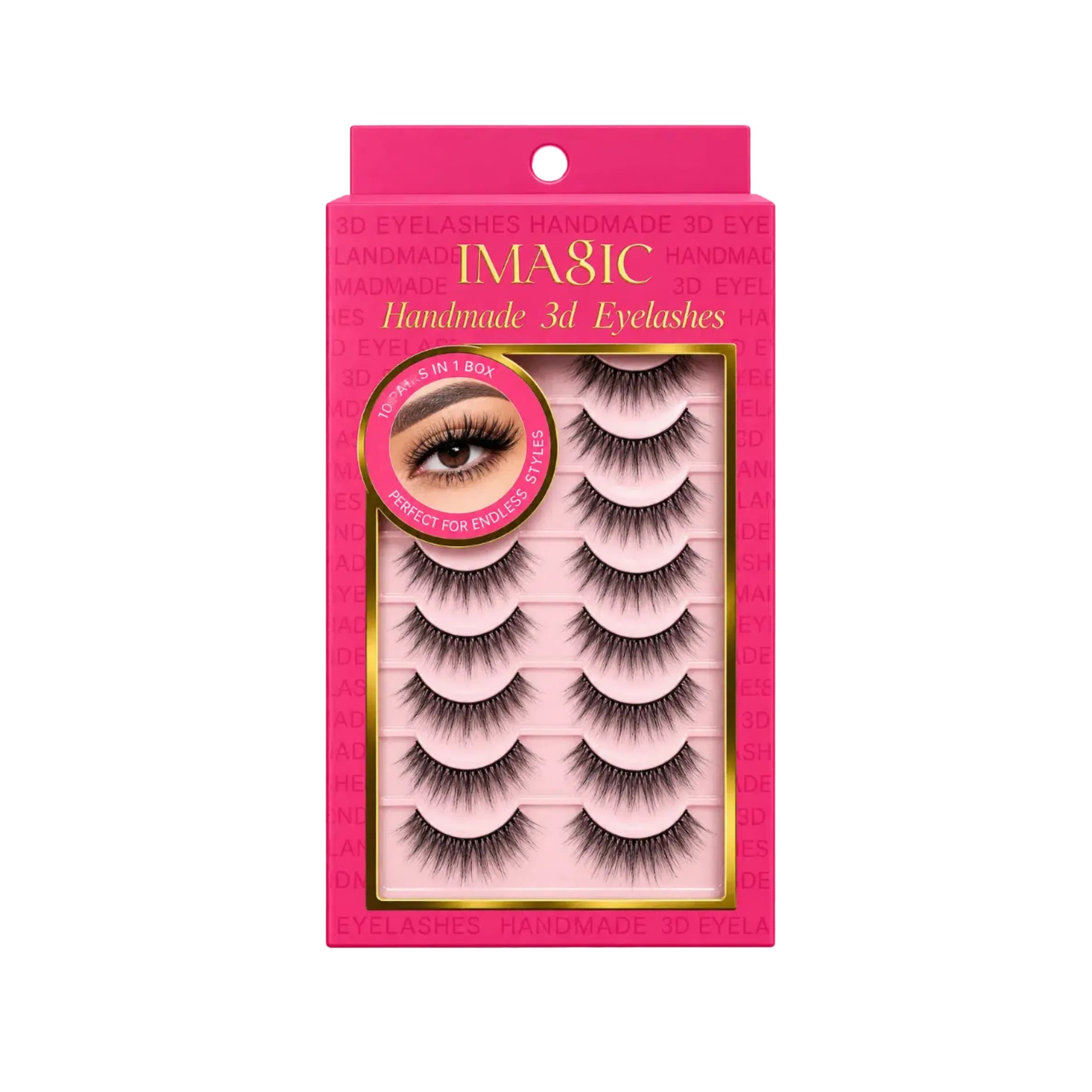 IMAGIC 10 Pair Handmade 3D Eyelashes #08