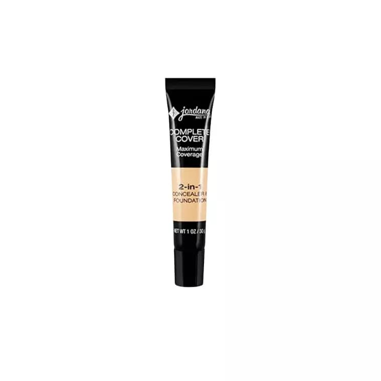 Jordana Complete Cover 2-in-1 Concealer & Foundation - 04 Natural Beige (30gm)