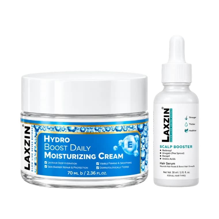 Laxzin Hydro Boost Daily Moisturizing Cream (70ml) + Laxzin Alpha Arbutin 02% Serum (30ml)
