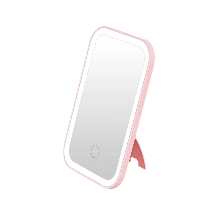 Blink Portable Small LED Makeup Mirror with Fill-In Light #Pink