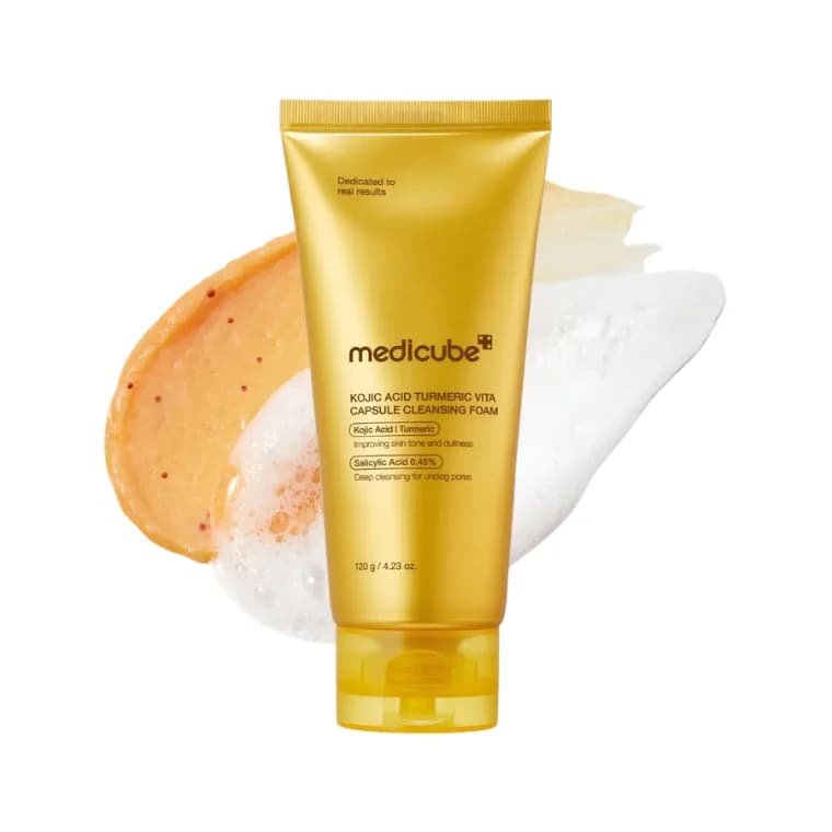 Medicube Kojic Acid Turmeric Vita Capsule Cleansing Foam (120gm)