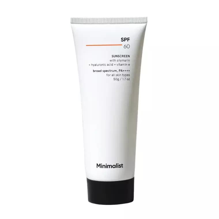 Minimalist SPF 60 PA++++ Sunscreen with Silymarin (50gm)