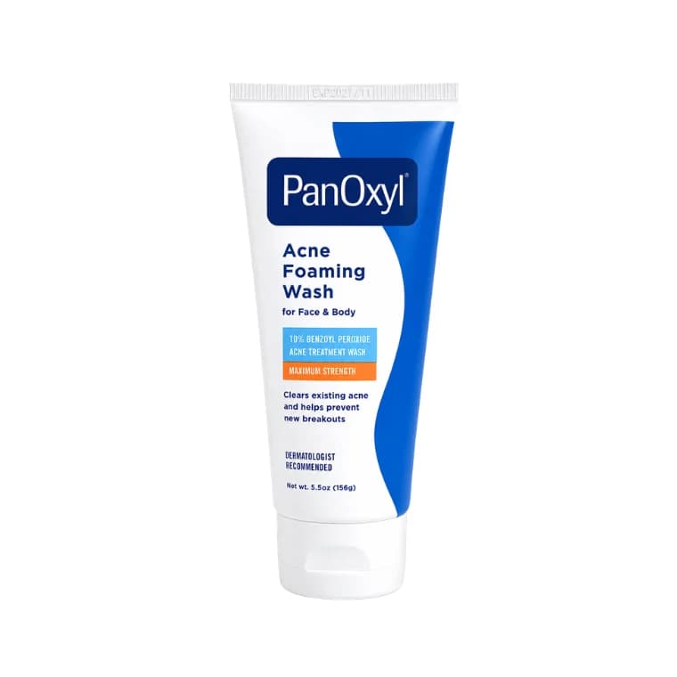 PanOxyl Acne Foaming Wash Benzoyl Peroxide 10% Maximum Strength (156gm)