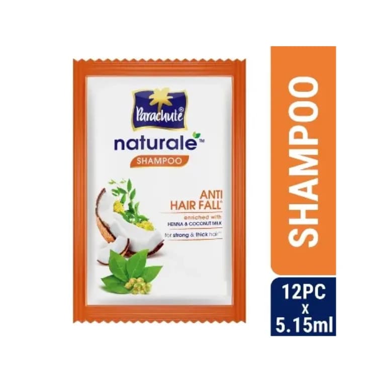 Parachute Naturale Anti Hair Fall Shampoo (5.15ml X 12 pcs)