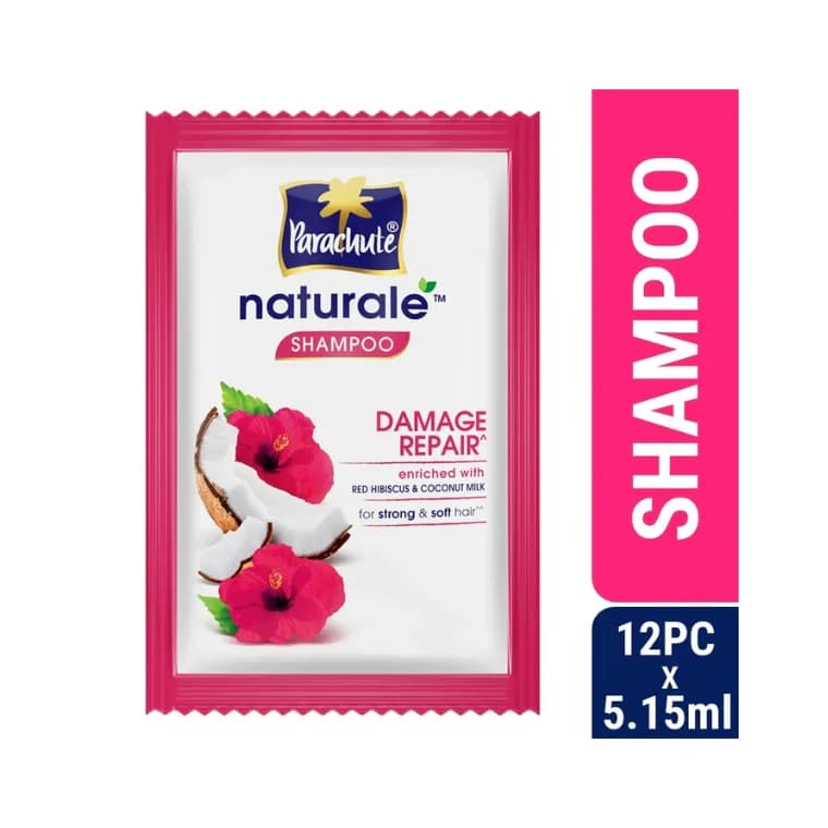 Parachute Naturale Damage Repair Shampoo (5.15ml X 12 pcs)