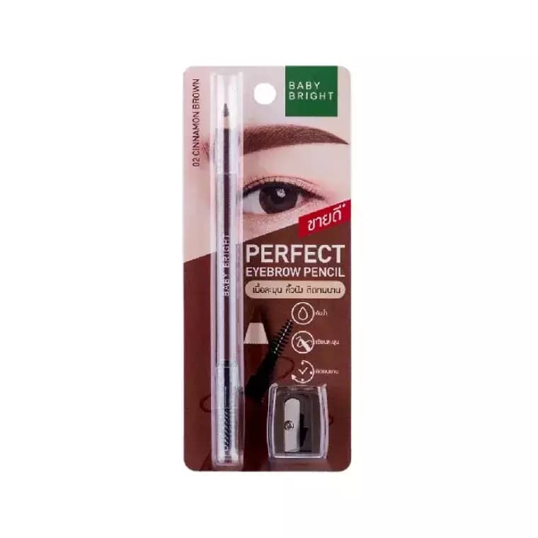 Baby Bright Perfect Eyebrow Pencil #02 Cinnamon Brown (1.2gm)