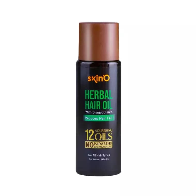 skin'O Herbal Hair Oil With Dragobotania Reduces Hair fall (100ml)
