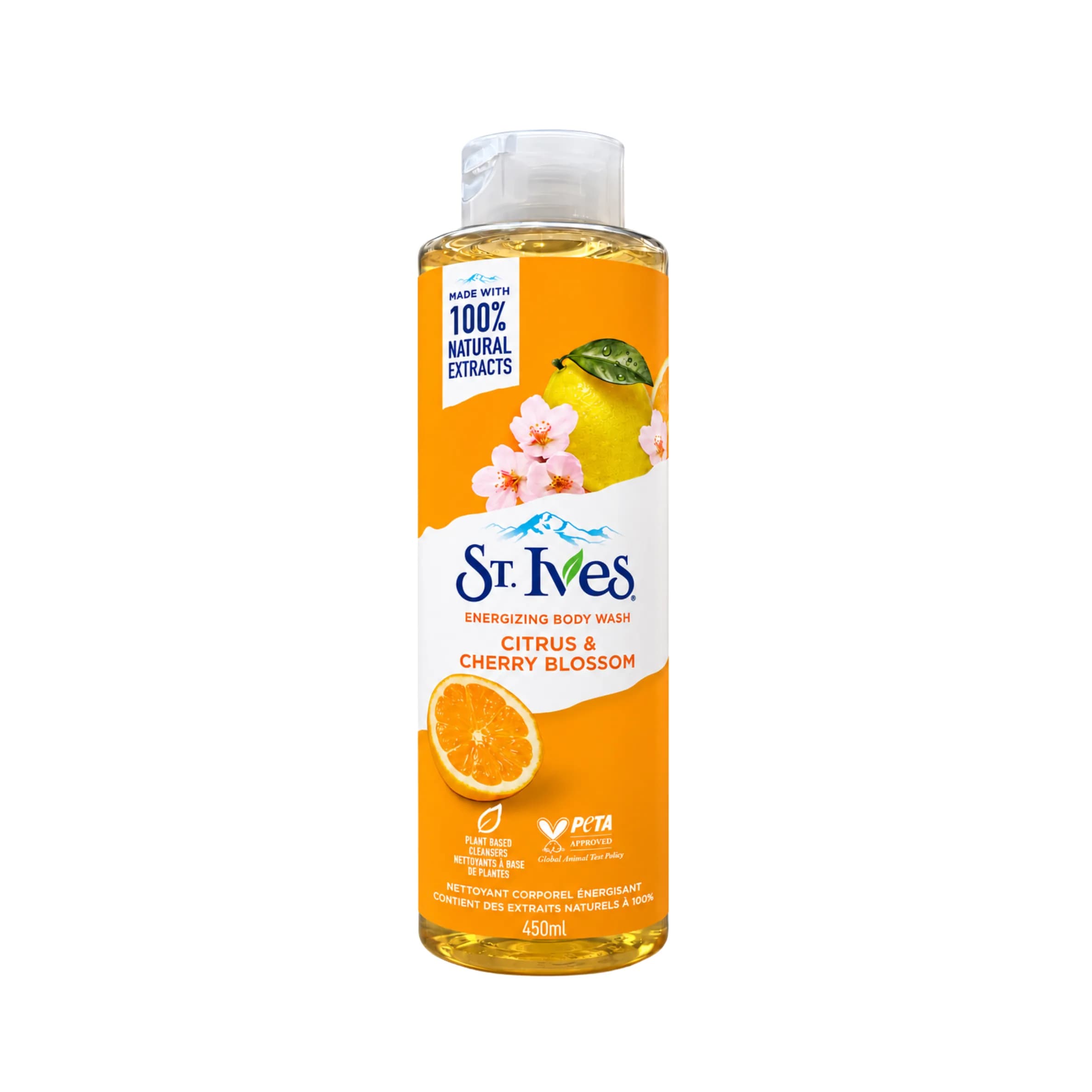 St. Ives Energizing Body Wash Citrus & Cherry Blossom (450ml)