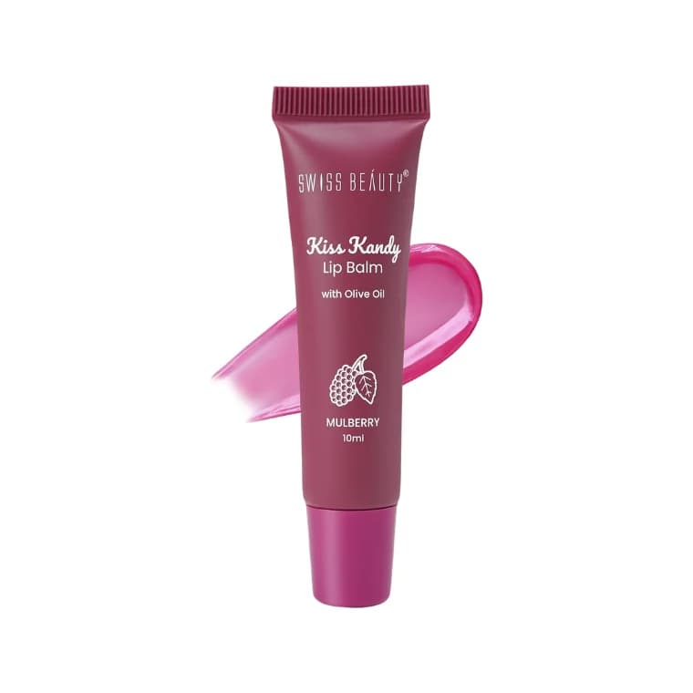Swiss Beauty Kiss Kandy Lip Balm with Olive Oil #04 Mulberry (10ml)