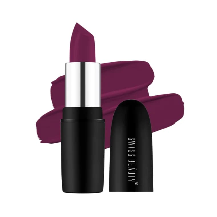 Swiss Beauty Pure Matte Lipstick #210 Burgandy (3.8gm)