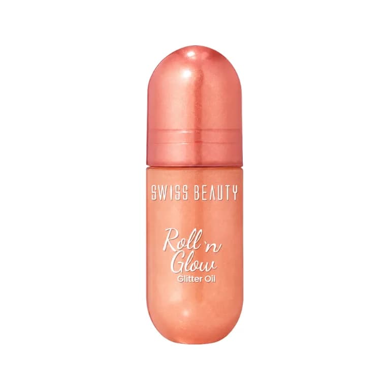 Swiss Beauty Roll n Glow Glitter Oil #Roll n Rose (13.5ml)